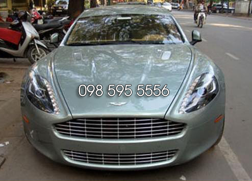 thuê xe cưới Aston Martin rapide màu xanh ngọc